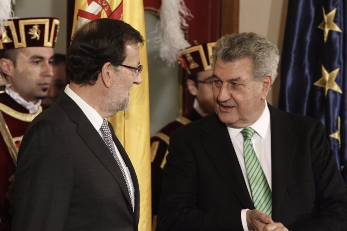 Rajoy y Posada en el Congreso por la Constitución