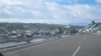 Cuatro carreteras cortadas por la nieve en Cádiz, Almería y Málaga y obligación de cadenas en otras cinco
