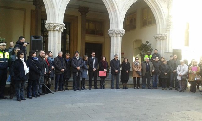 Minuto de silencio en Terrasa 