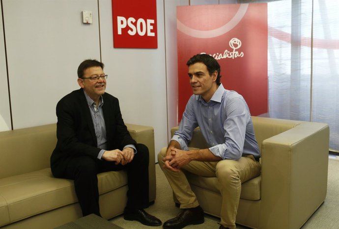 Pedro Sánchez con Ximo Puig 