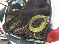 Detienen a un joven por robar más de mil metros de cobre