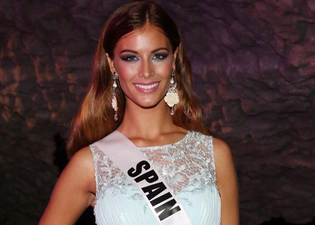 DORAL - FLORIDA, JANUARY9, 2014: Miss Spain Desire Cordero attends the Miss Univ