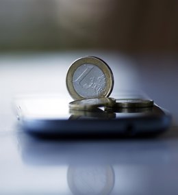 Billetes, monedas, euros, euro, dinero