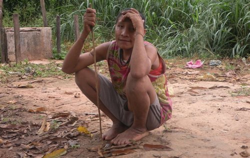 Indígena aislado awá 