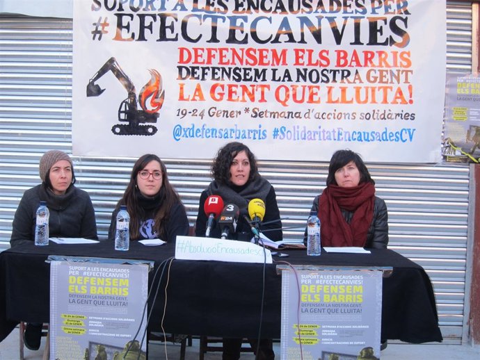 Representantes de los acusados por el desalojo de Can Vies