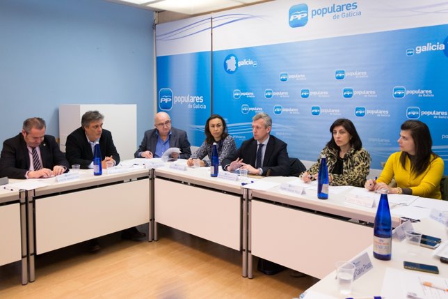 O secretario xeral do do PPdeG, Alfonso Rueda, preside o comité de campaña