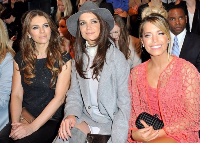 Elizabeth Hurley, Katie Holmes and Sylvie Meis at MARC CAIN (Fashionshow) during