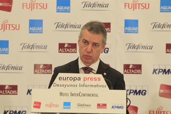 Iñigo Urkullu en los Desayunos de Europa Press