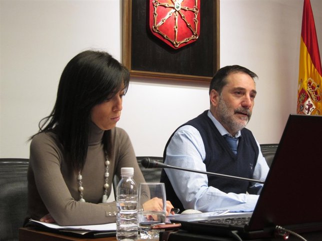 Helio Robleda en el Parlamento de Navarra.