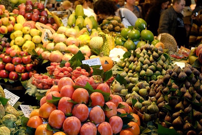 Fruta, mercado