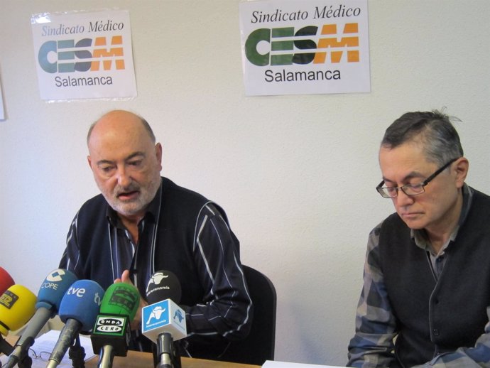  Los Representantes De CESM En Salamanca, Jesús Arcaya Y Kenneth Thompsom