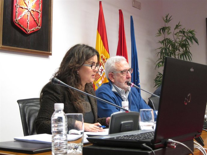 María Isabel García Malo en el Parlamento de Navarra.