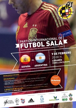Partido Fútbol Sala España-Argentina
