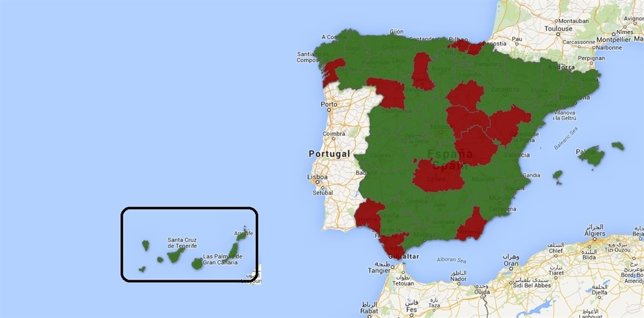 Provincias bajó el paro