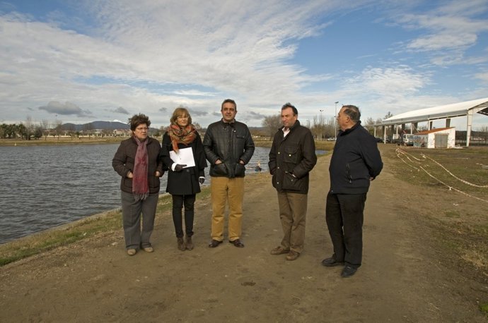 El presidente de la Diputación de Cáceres visita Miajadas