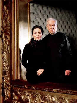 Mario Vargas Llosa y Aitana Sánchez Gijón