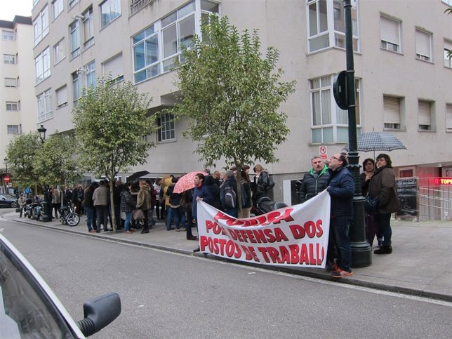 Protesta por el ERE de Povisa