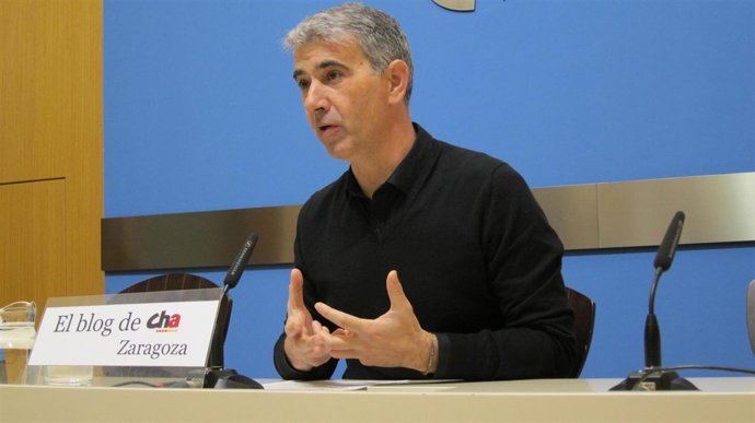 El portavoz de CHA en el Ayuntamiento de Zaragoza, Juan Martín