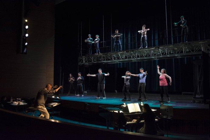 Ensayos de 'Qué son las nubes' en Les Arts.