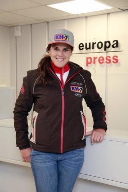 Laia Sanz visita Europa Press