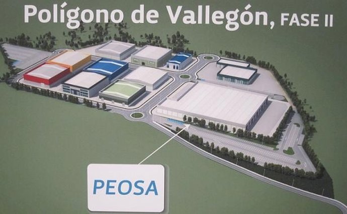 Infografía de la empresa SIBAN-PEOSA en el polígono de Vallegón fase II