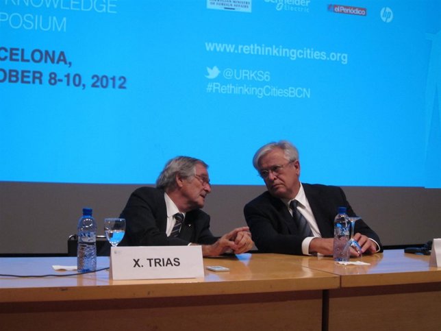 El alcalde de Barcelona, Xavier Trias, y el exalcalde Joan Clos (Archivo)