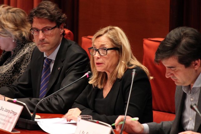 La vicepresidenta Joana Ortega, en el Parlament