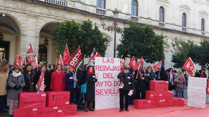 Acto de CCOO por el empleo.