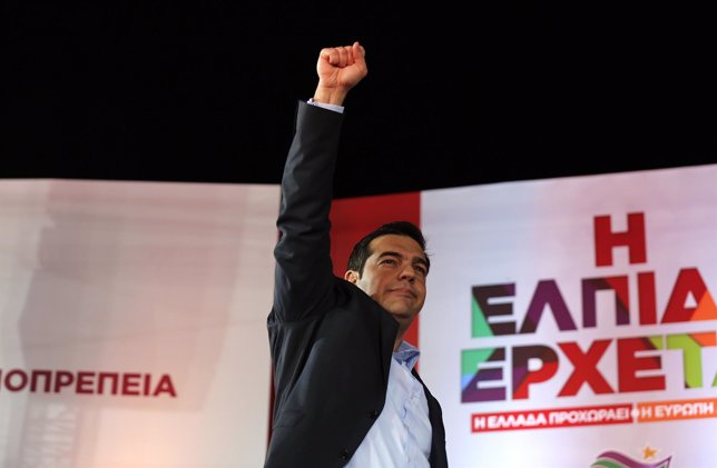 El líder de SYRIZA, Alexis Tsipras