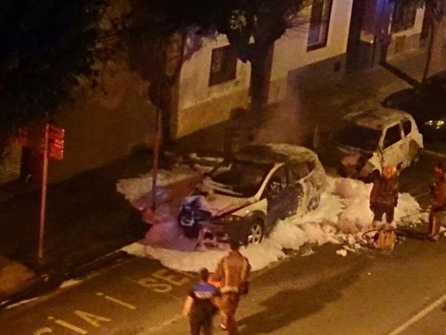 Incendio de un coche de una agente en Pallejà