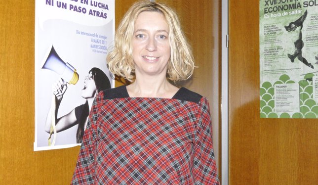 La portavoz de IU-Aragón, Patricia Luquin, aspirante en las primarias.