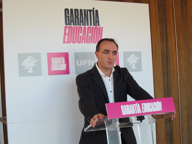 El candidato de UPN a las elecciones forales, Javier Esparza