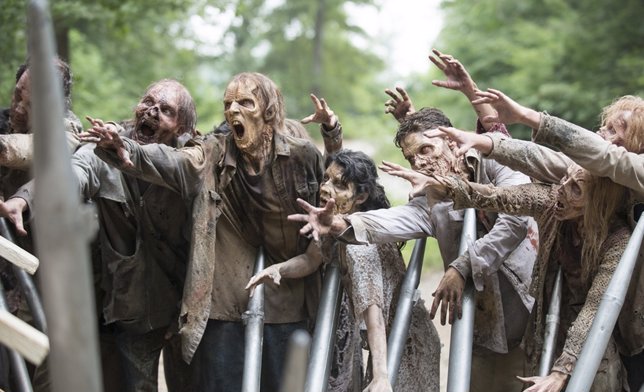 Fotograma con zombies de 'The Walking Dead'.