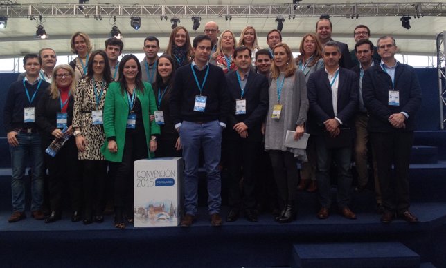 Delegación del PPN que participa en la Convención Nacional del PP