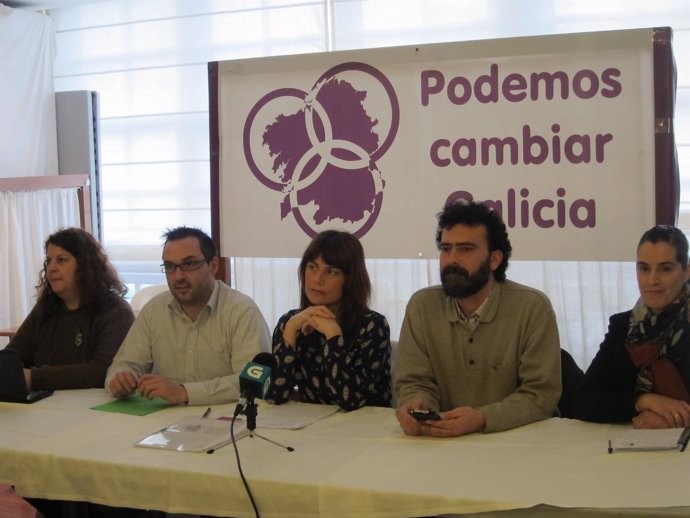 Miembros de la candidatura Podemos Cambiar Galicia
