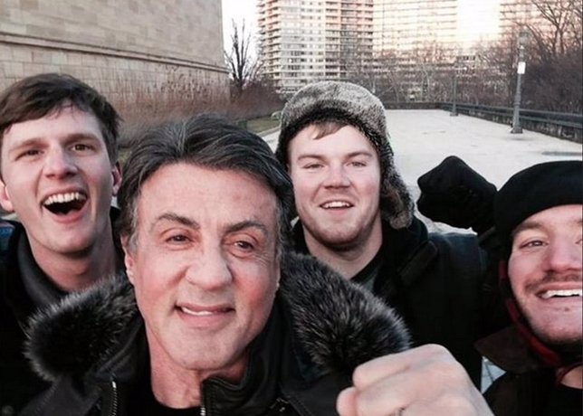 Stallone y su selfie en las escaleras de Rocky 40 años después