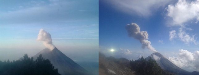 Volcán de Fuego en Colima, México