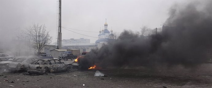 Bombardeo de los separatistas ucranianos sobre Mariuopol