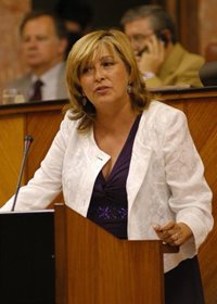 El Pleno del Parlamento guarda un minuto de silencio en recuerdo a Concha Caballero