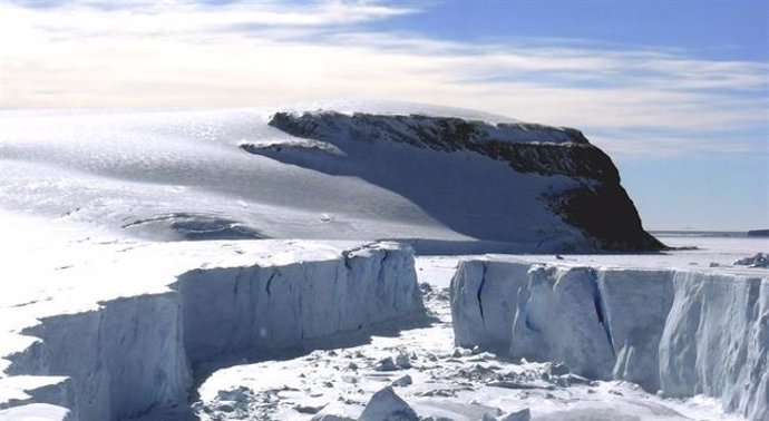 Glaciar na Antártida.