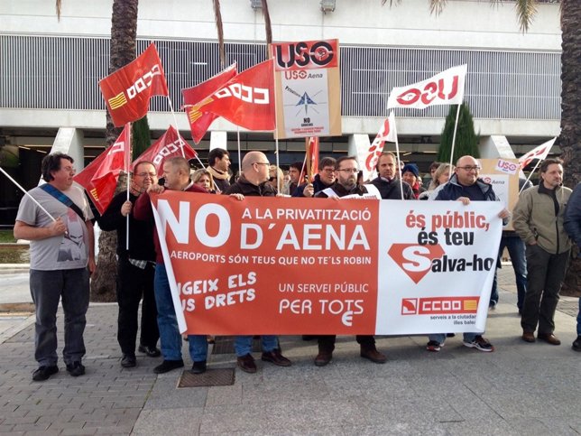 Concentración en Son Sant Joan
