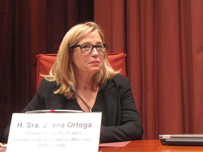 La vicepresidenta J.Ortega, en el Parlament