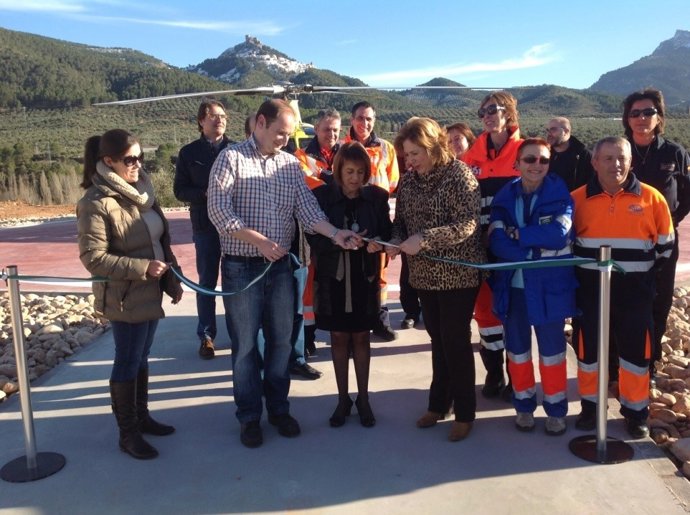 Inauguración de helipuerto en Orcera (Jaén)