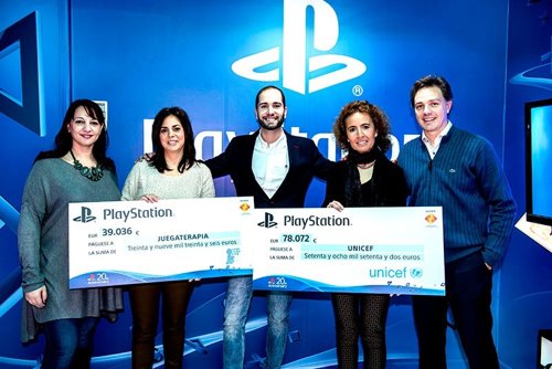 PlayStation dona 117.108 euros a Unicef y Juegaterapia