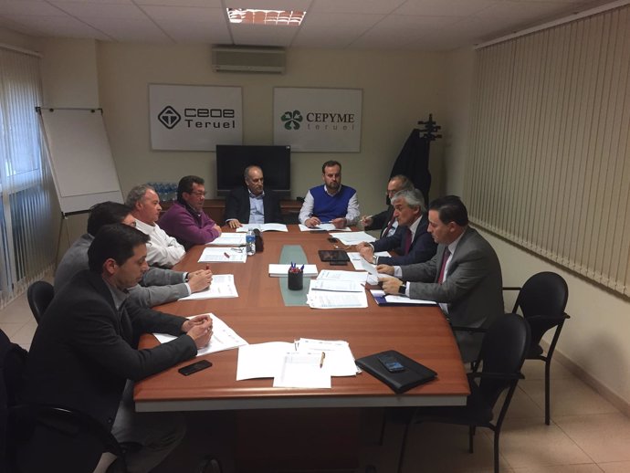 Comité ejecutivo de CEOE y CEPYME en Teruel 