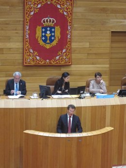 Alberto Núñez Feijóo en el Parlamento