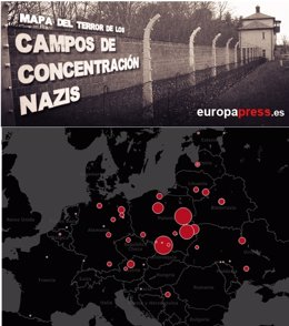 Mapa del Holocausto: los campos del terror nazi