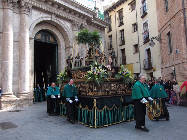 Paso De La Borriquilla De La Semana Santa De Valladolid