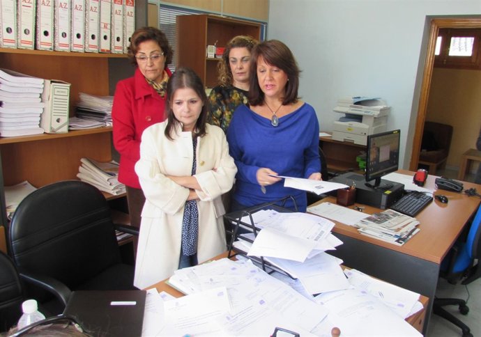 Comparecencia de concejales socialistas en el Ayuntamiento de Jaén