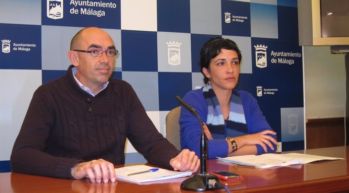 Eduardo Zorrilla y Antonia Morillas, IU, Ayuntamiento Málaga
